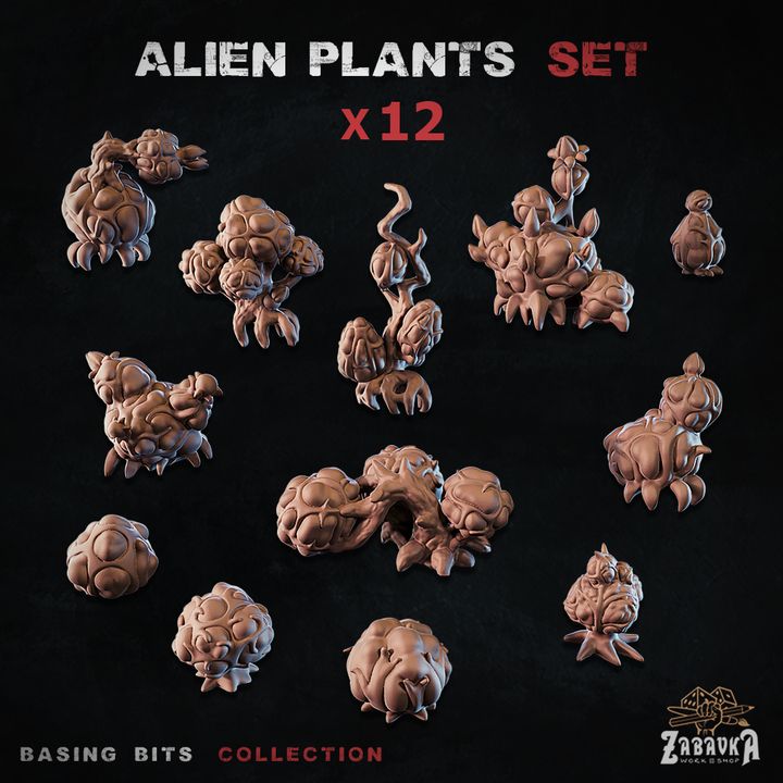 『Alien Plants』 Download Alien plants - Basing Bits (Plants) von Zabavka Workshop